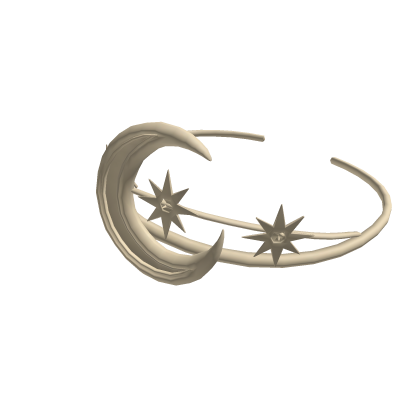 Celestial Moon & Star Headband [Silver] Roblox item