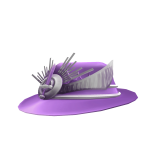 Purple Furry Elegant Ornate Fedora