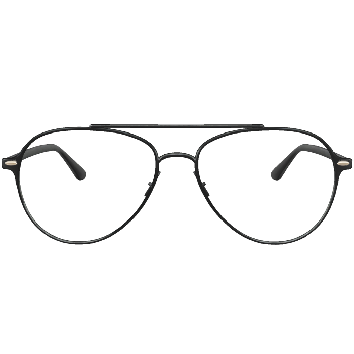 Classic Black Aviator Eyeglasses