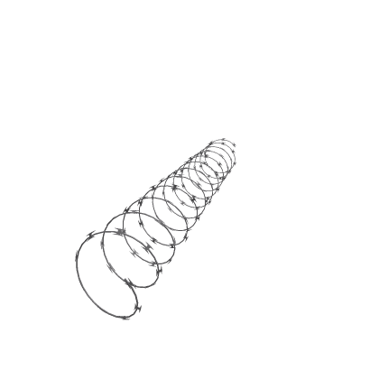 Barbed Wire Fence Spike Trap Guard Coil RP Decor