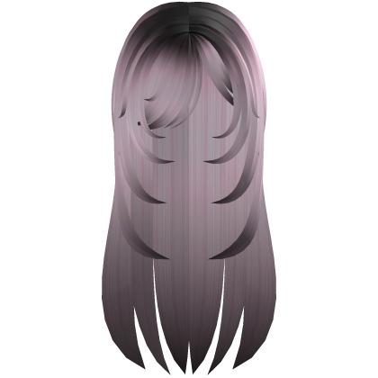 ♡ ꒱ overgrown emo dolly hair pink black ombre Roblox item