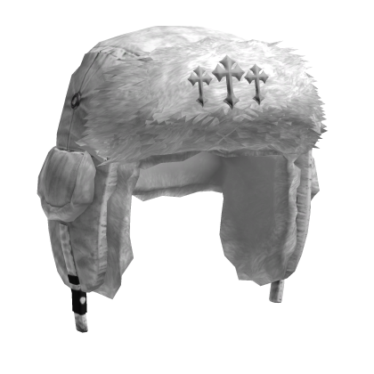 Triple Cross White Ushanka