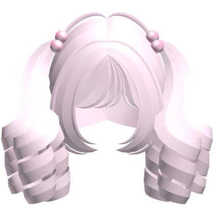 ꒰♡꒱ sweet princess pink curly pigtails