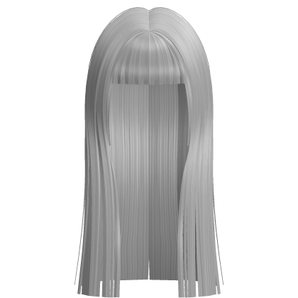 Long Straight Popular Trendy Hair In White 