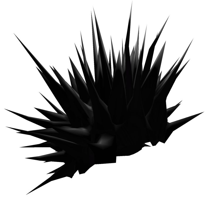 Black Liberty Punk Super Spiked Hair