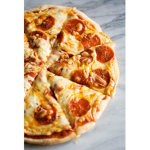 The pepperoni pizzas
