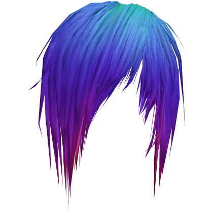 Sideswept Fringe Addon`blue/purple/pink Roblox item