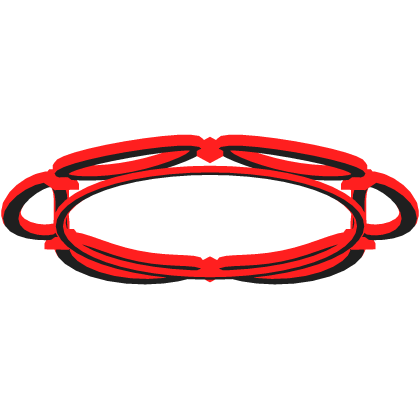Glowing Moonlace Halo Black Red