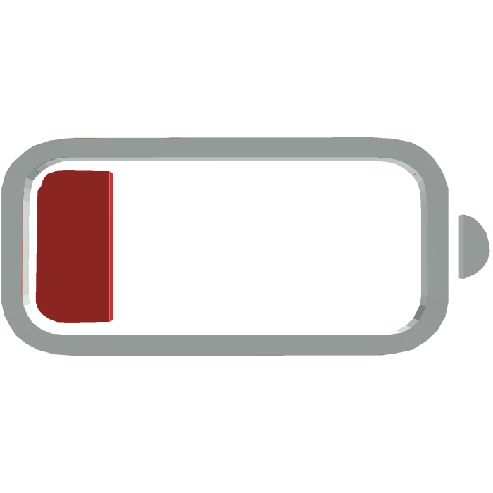 White low battery sign [BEST]