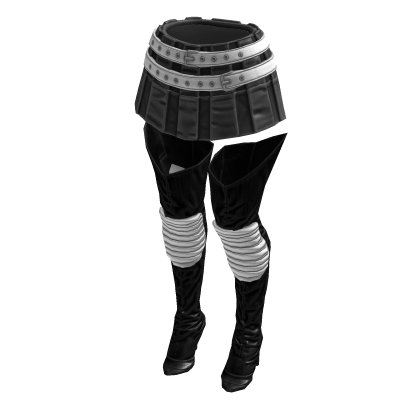 Fashionista Boot Chic Skirt (Grey White)