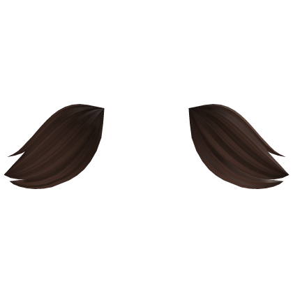 ♡ : small brown kitty hair ear tufts extension Roblox item