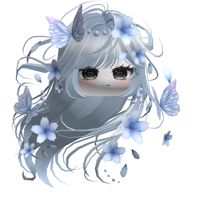 Mystical Sakura Windy Hair (Sky Blue)