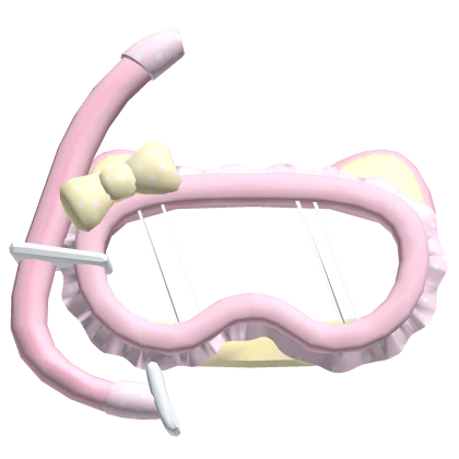 ๑˚ Preppy Cute Pink Kawaii Snorkel  Roblox item thumbnail