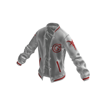 College Jacket | White Red