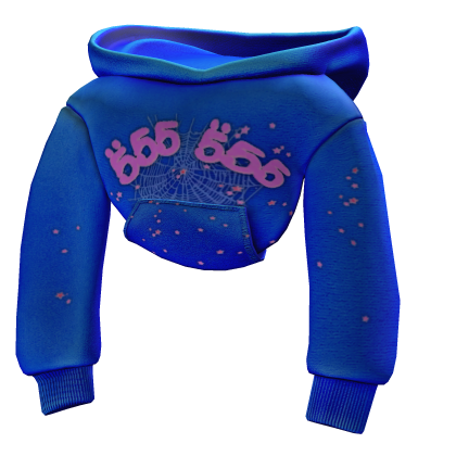[3.0] Blue Sp5der Angel Shoulder Hoodie