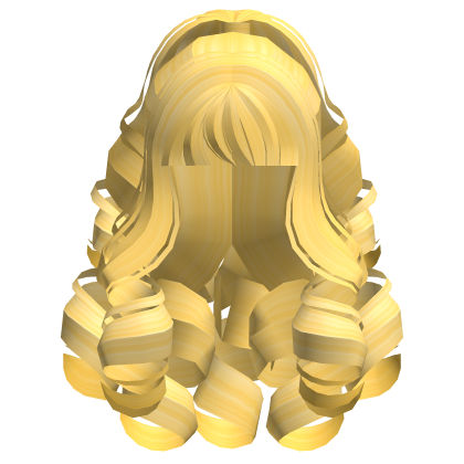 Fluffy Curly Pearl Ponytail Yellow