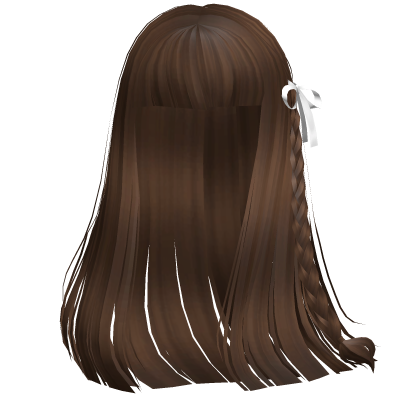 Mysterious Girl Braid Hair Brown Roblox item
