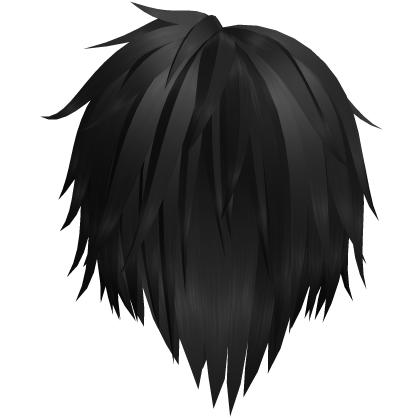 Black Long Fluffy Spiky Anime VKei Hair 49. Roblox item