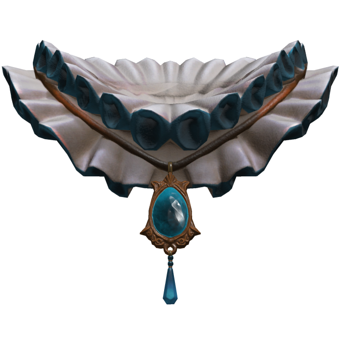 Blue Jester Neck Ruffle 1.0