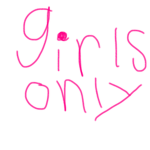 Girls only boys leave