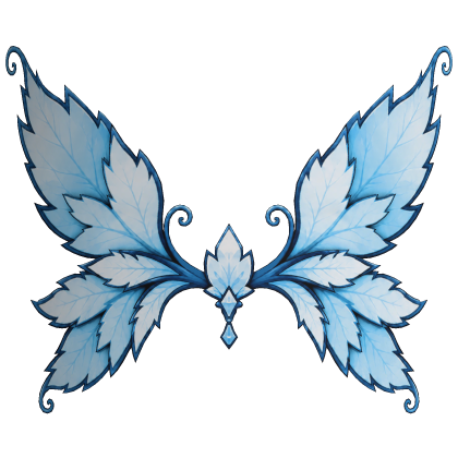 Enchanted Fairy Crystal Leaf Wings (Light Blue) Roblox item