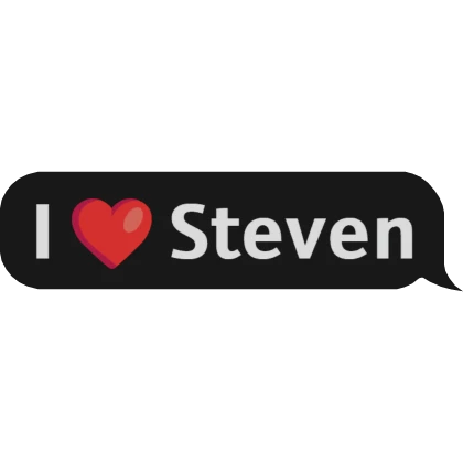 I Like Steven Text Bubble | Roblox Item - Rolimon's