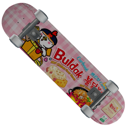 Buldak Carbonara Hot Chicken Ramen Skateboard