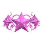 Pink Galaxy Star Cyber Sigil Crown