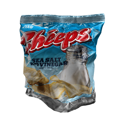 MARCHÉE - Salt Vinegar Potato Chip Bag Headpiece