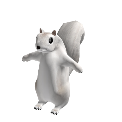 White Fur Squirrel Suit