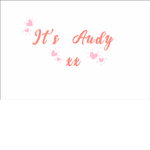 It’s Audy x
