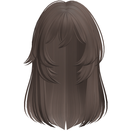 Long Straight Layered Wolf Cut Hair ♡ Light Brown Roblox item