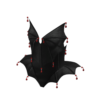 Gothic Bat Corset Black