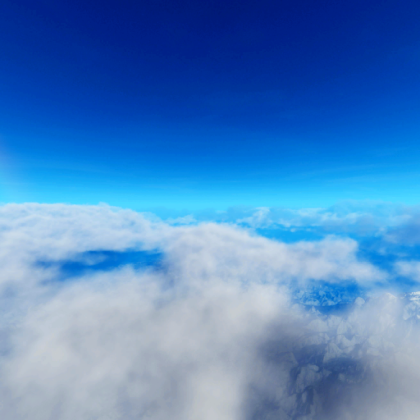 CakeUp Rainbow above clouds Sky  HD