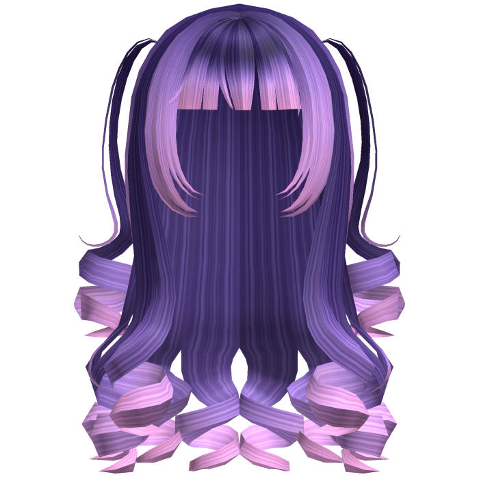 Dolly Coquette Curled Pigtails (Galaxy Purple)