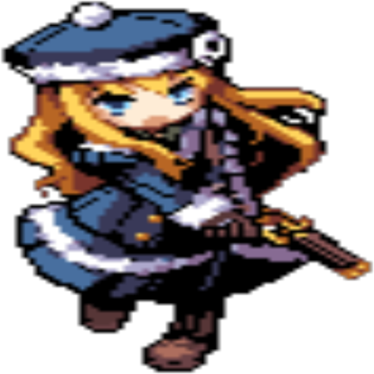 Girl Gunner Pixel Roblox decal