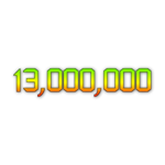 13,000,000 Visits