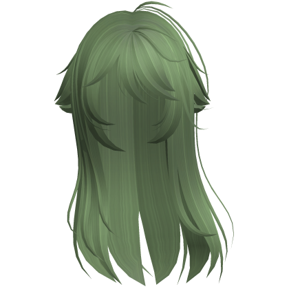 Green Shy Moe Cat Girl Windy Whispy Hair