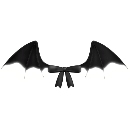 ♡ : [ GLOWING ] white vampire bat wings emissive