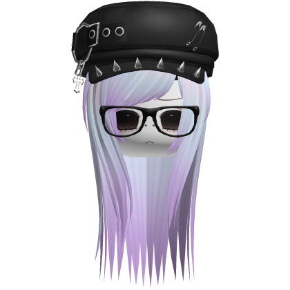 Vkei Moe Pastel Long Scene Hair /w Punk Hat