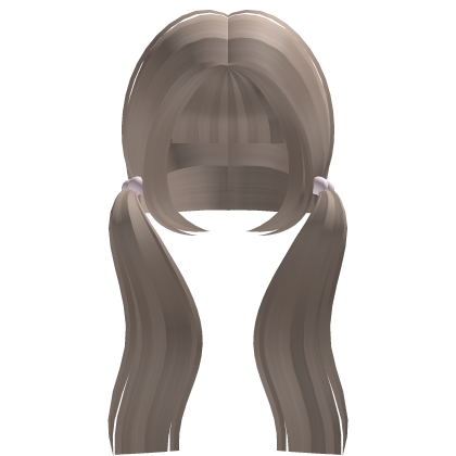 ♡︎ light brown kawai cutecore adorable pigtails Roblox item