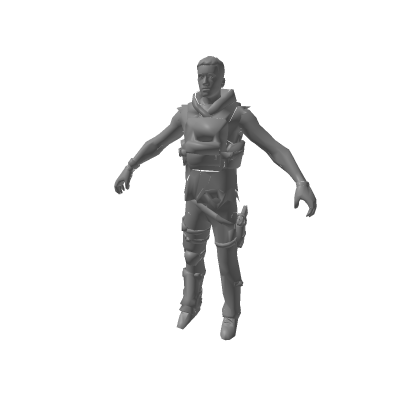 A Fortnite Giant with a Vest