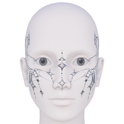 Gothic Cyber Tribal Celestial Face Makeup