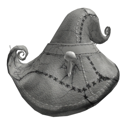 Mourning Spellbound Witch Hat (Ghost White)