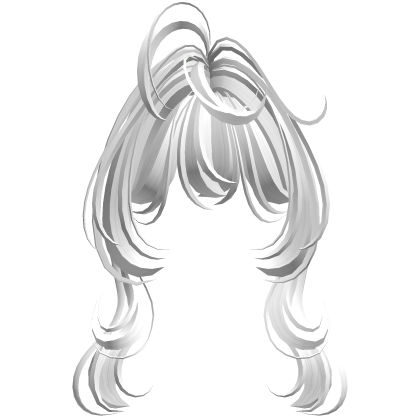 Anime Stylish Messy Girl Bangs (White) Roblox item