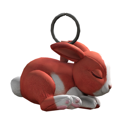 Cutesy Eepy Bunny Rabbit Keychain