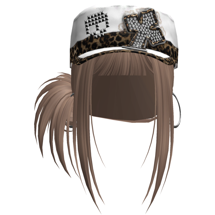 Gyaru Hair w/ Cap & Earrings