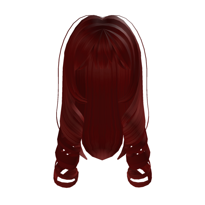 ♡ : long cute princess doll curls in red