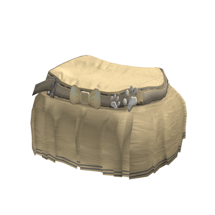 y2k beige tight mini pleated skirt w belt thumbnail