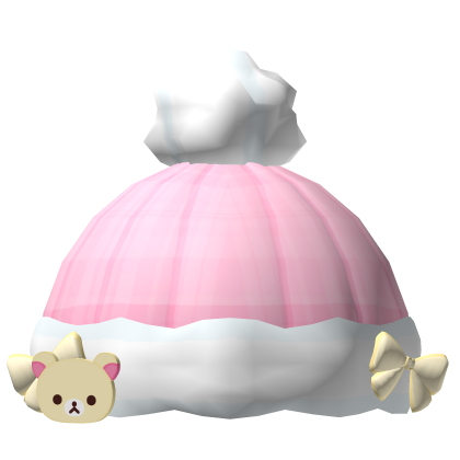 kawaii rila pink winter beanie Roblox item